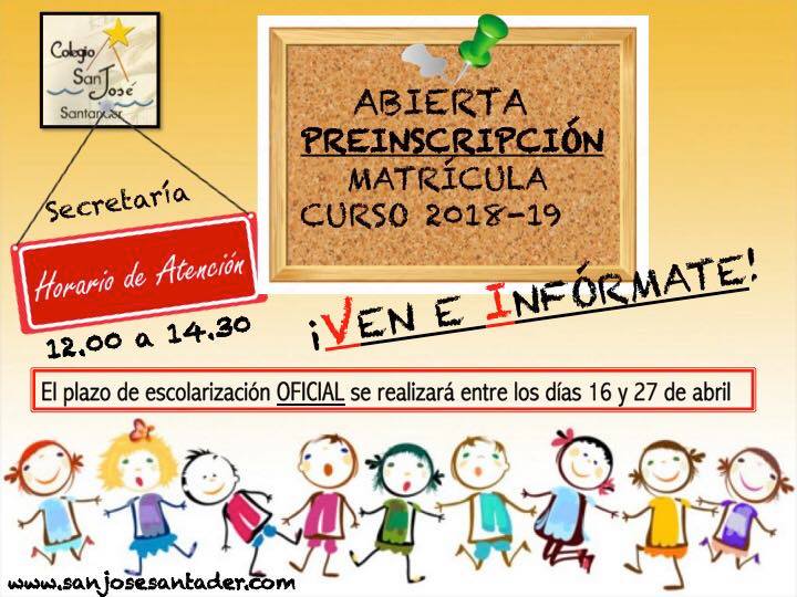 preinscripcion matricula