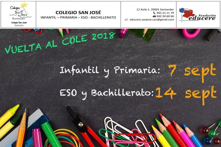vuelta al cole 2018 2019