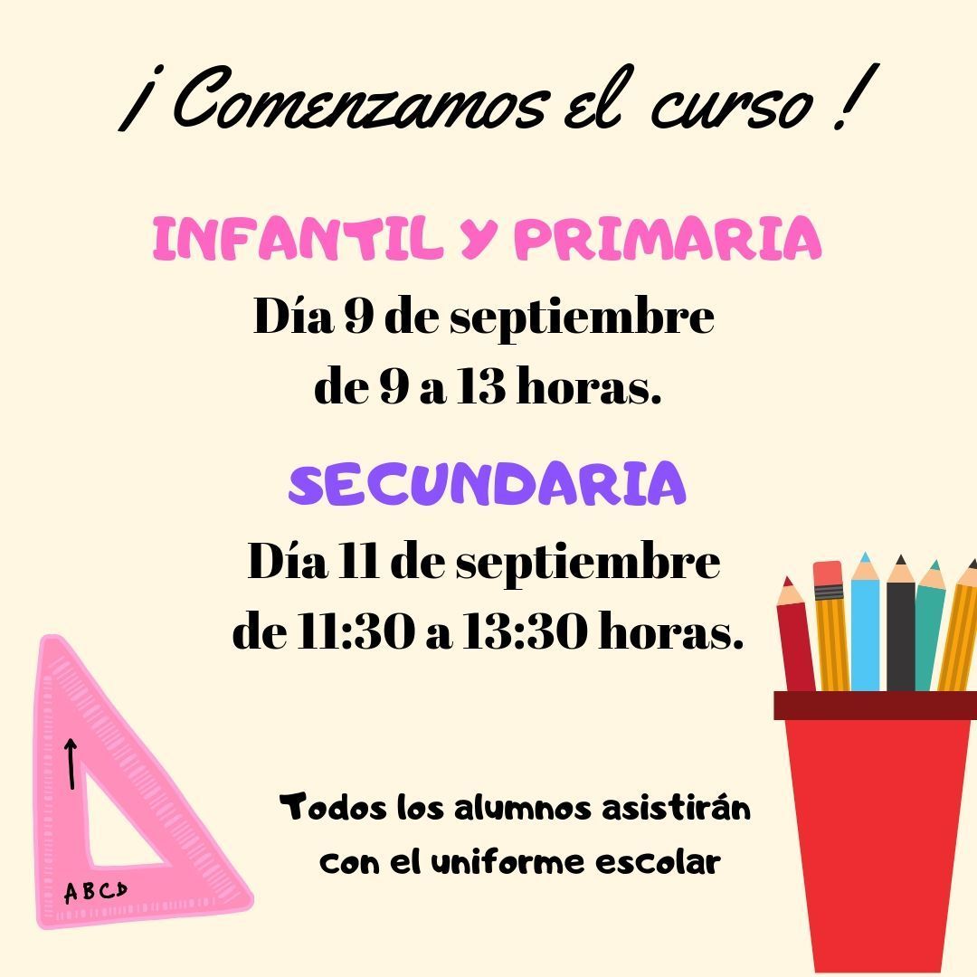 Comenzamos el curso 1 1