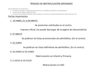 fechas escolarizacion 21